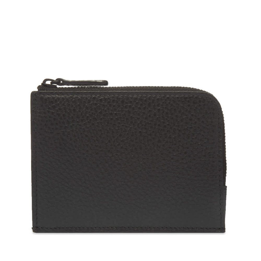 Zipper Wallet Black Textured 9179-7001